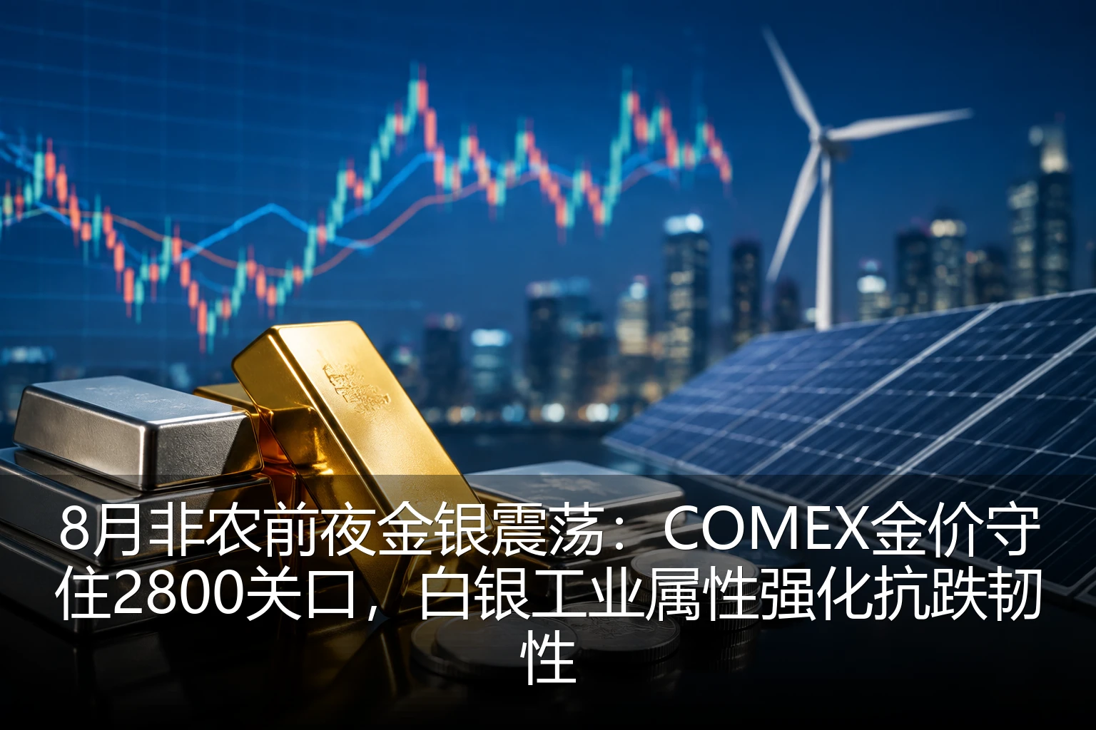 8月非农前夜金银震荡:COMEX金价守住2800关口,白银工业属性强化抗跌韧性