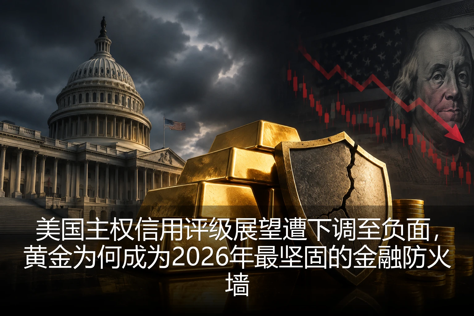 美国主权信用评级展望遭下调至负面，黄金为何成为2026年最坚固的金融防火墙
