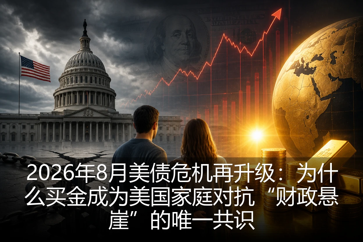 2026年8月美债危机再升级:为什么买金成为美国家庭对抗“财政悬崖”的唯一共识