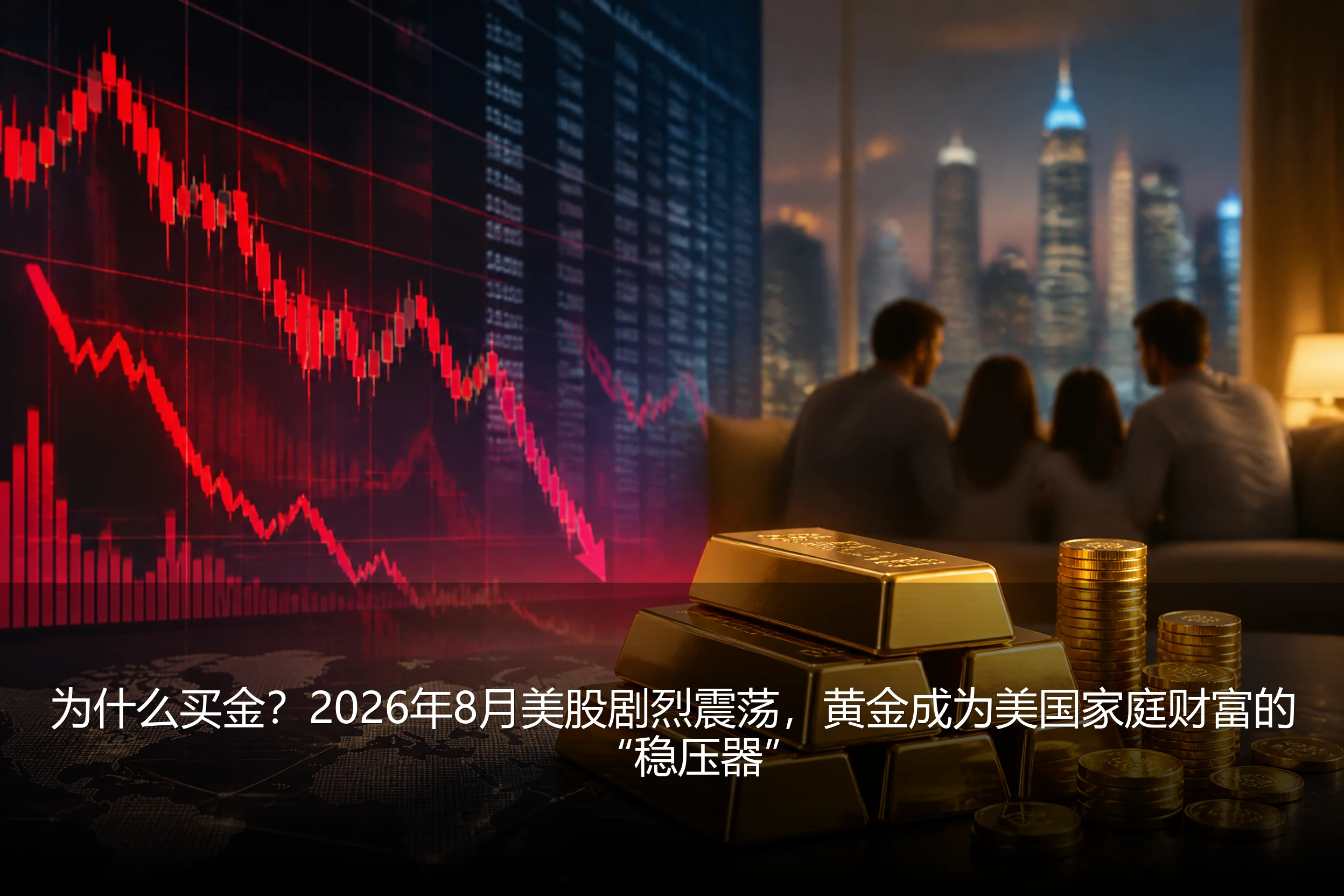为什么买金？2026年8月美股剧烈震荡，黄金成为美国家庭财富的“稳压器”