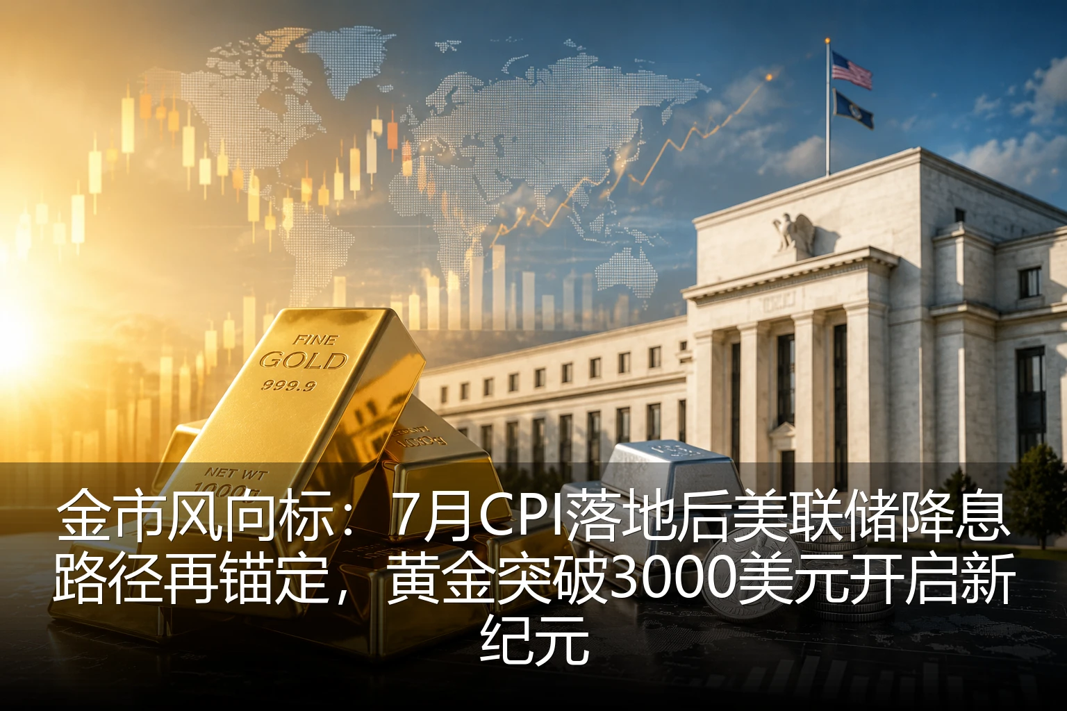 金市风向标：7月CPI落地后美联储降息路径再锚定，黄金突破3000美元开启新纪元