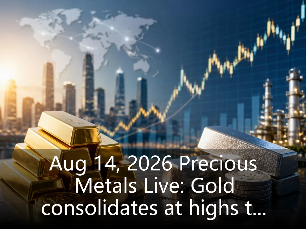 Aug 14, 2026 Precious Metals Live: Gold consolidates at highs to challenge new peaks; Silver's industrial attributes brew an outbreak.