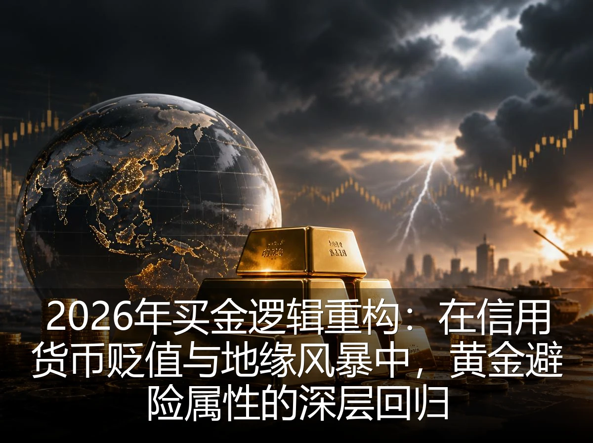 2026年买金逻辑重构：在信用货币贬值与地缘风暴中，黄金避险属性的深层回归
