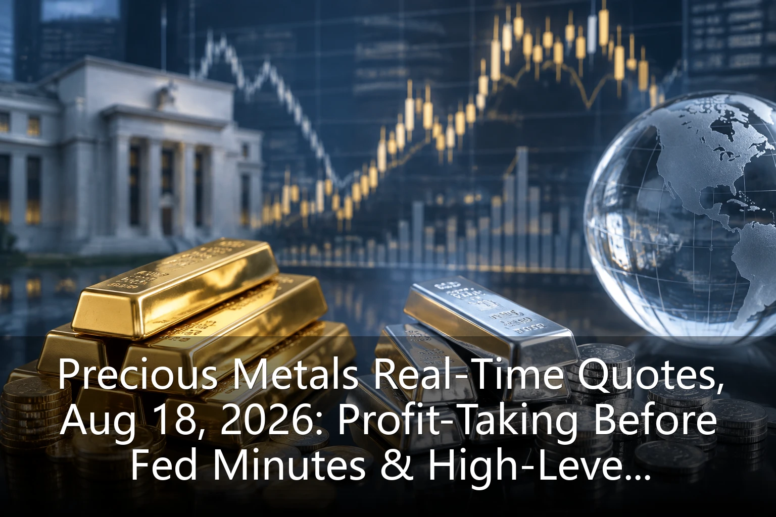 Precious Metals Real-Time Quotes, Aug 18, 2026: Profit-Taking Before Fed Minutes & High-Level Gold/Silver Consolidation