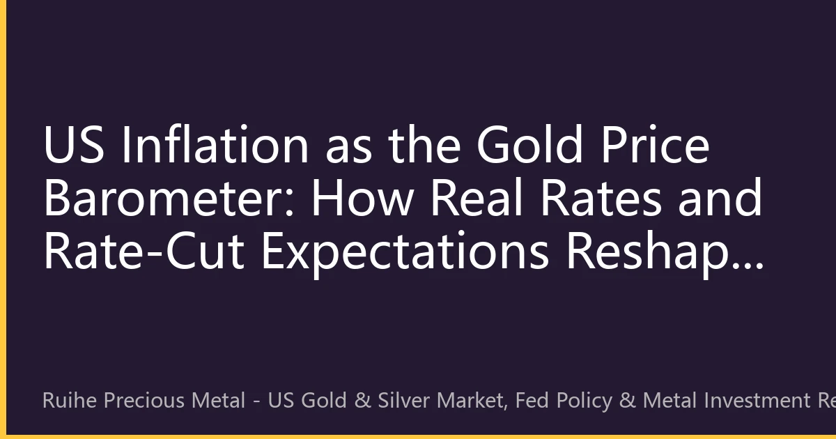 US Inflation as the Gold Price Barometer: How Real Rates and Rate-Cut Expectations Reshape Gold Pricing in 2026